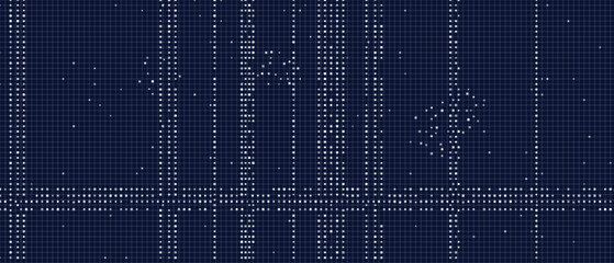 Futuristic vector tech background with digital grid pattern.