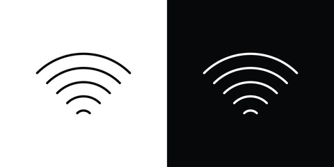 Wifi icon Lineal Style Vector Illustration. Vector symbol pictogram