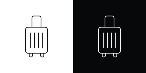 Suitcase icon Lineal Style Vector Illustration. Vector symbol pictogram