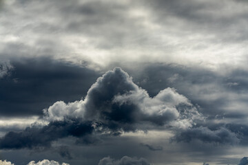 Heavy Cumulonimbus Clouds before Rainstorm