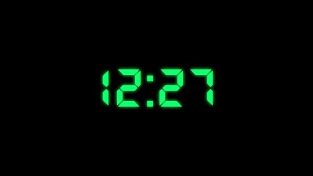 13 minute countdown animation from 780 seconds to 0 seconds. 13 minute countdown timer with alpha channel animation.  13 minute countdown on a transparent background
