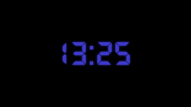 14 minute countdown animation from 840 seconds to 0 seconds. 14 minute countdown timer with alpha channel animation.  14 minute countdown on a transparent background