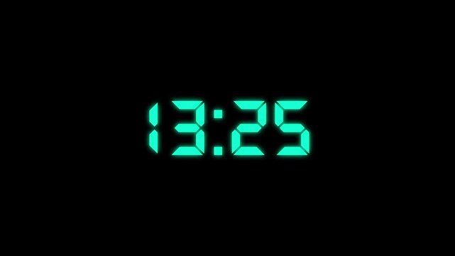 14 minute countdown animation from 840 seconds to 0 seconds. 14 minute countdown timer with alpha channel animation.  14 minute countdown on a transparent background