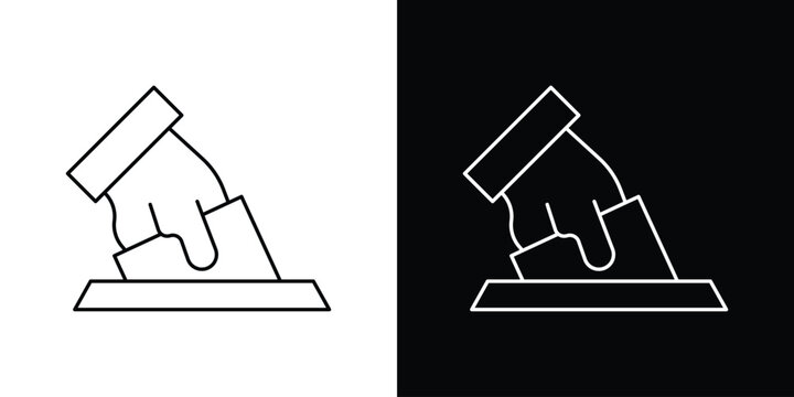 Ballot icon Lineal Style Vector Illustration. Vector symbol pictogram