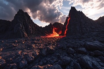 Naklejka premium Furnace Peaks 
