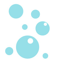 Bubbles icon on transparent backgrouns