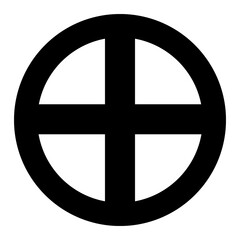 peace icon on transparent background