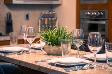 Modern and Warm House Kitchen.