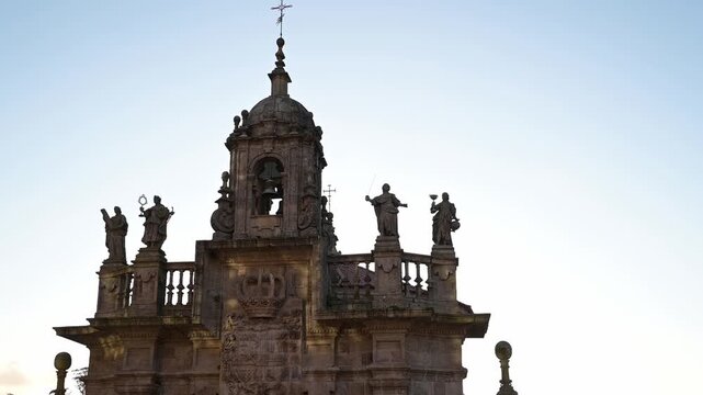 The church of San Fructuoso, church of the Angustias de Abajo or of the Real Angustia, slow motion