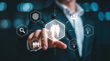 Modern business leader connecting with clients, building strategic partnerships to achieve shared innovative goals