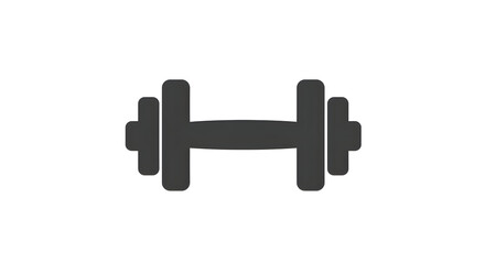 Dumbbell Symbol Lifting Weight for Fitness and Strength Training
