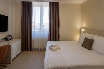 Interior of a modern double room