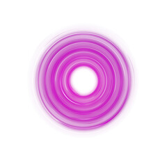 Purple glowing energy circle with transparent background

