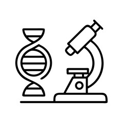 Scientific Exploration Unveiled A Symbolic Depiction of DNA Research and Microscopic Analysis