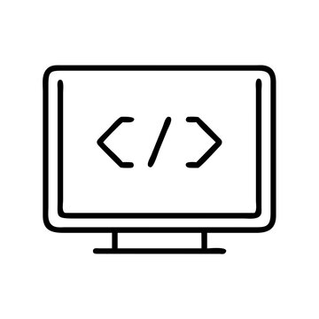 Coding on a computer screen to showcase software development process concepts