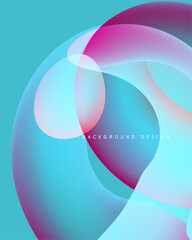 Abstract colorful circles overlap, creating vibrant gradients. Soft hues blend, forming dynamic background design.