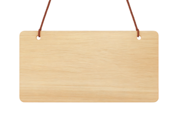 Hanging wooden sign ready for your message, customizable for any occasion