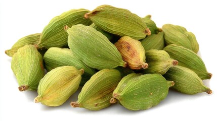 Pile Of Green Cardamom Pods
