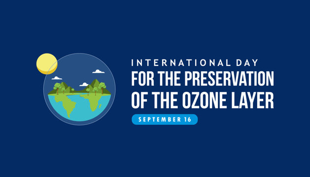 international day for the preservation of the ozone layer vector concept design