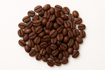 Obraz premium coffee beans on white background
