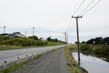 ニュージーランドの田舎道