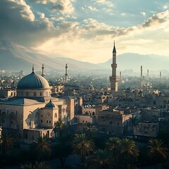 Damascus syria ancient heritage architecture high resolution picture