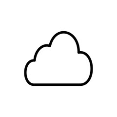 Cloud icon symbol for apps and websites. cloud sign and symbol