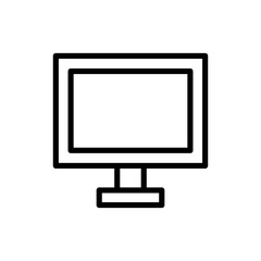 Computer icon symbol for apps and websites. computer monitor sign and symbol