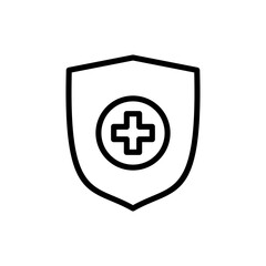 Obraz premium Health insurance icon symbol for apps and websites. Insurance health document sign and symbol