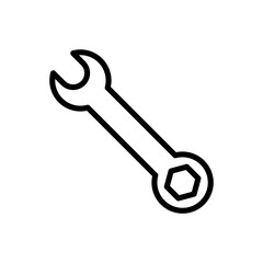 Wrench icon symbol for apps and websites. repair icon. tools sign and symbol