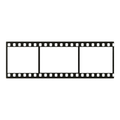 PNG Blank filmstrip with three frames.