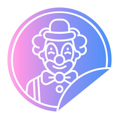 clown Gradient icon