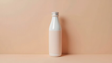 Commercial Ads: Blank Drink Packaging with Aesthetic Colorful Background