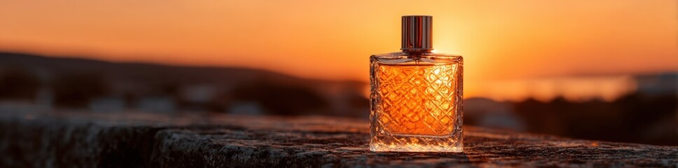 Perfume bottle at sunset (4)