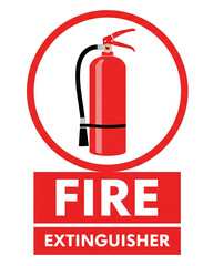 Obraz premium fire extinguisher sign
