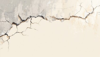 Fototapeta premium Cracked aged wall texture