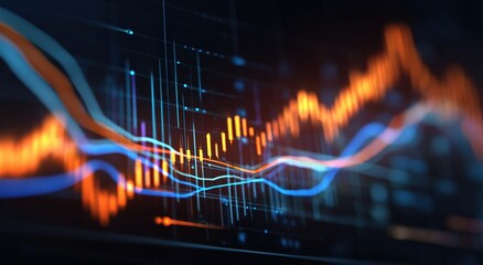 Abstract financial data display (1)