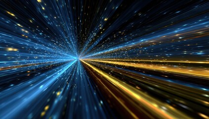 Obraz premium Abstract cosmic tunnel