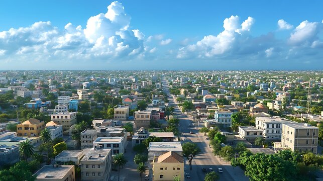 Mogadishu somalia capital aerial neighborhood high resolution picture