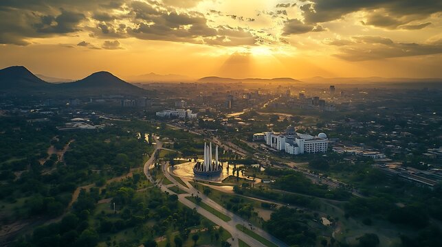 Nigeria abuja capital with modern towers high resolution picture