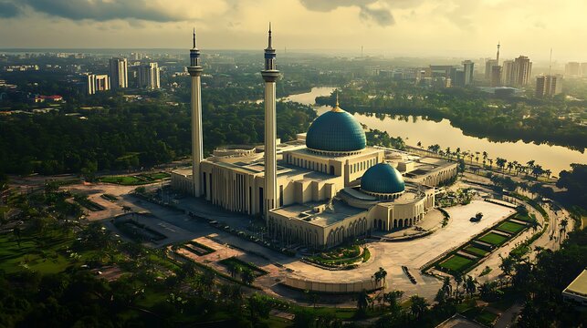 Nigeria abuja city with green parks view high resolution picture