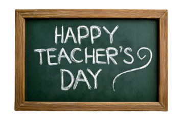 Happy Teacher’s Day celebration chalkboard design, inspiring message for honoring educators, creative concept for Teacher Appreciation Day greetings and festive wishes