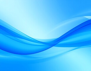 Fototapeta premium Abstract smooth flowing blue waves
