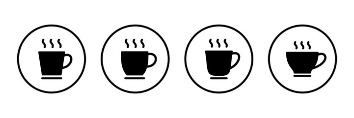 coffee cup icon logo design. cup a coffee sign and symbol