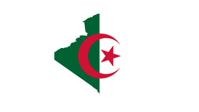 Algerian Flag and Map A Symbol of National Identity and Heritage