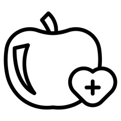 healthy food line icon 