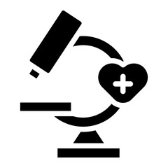 microscope glyph icon 
