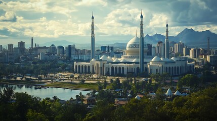 Fototapeta premium Stunning abuja skyline with tall buildings high resolution picture