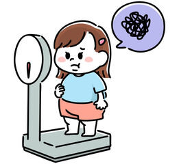 肥満体型に悩む女の子