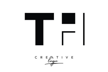 TH Creative Minimalist Negative Space Latter Logo with Modern Monogram for Branding and Business Lettermark Logo with Initial Letters Logo Design for Branding.